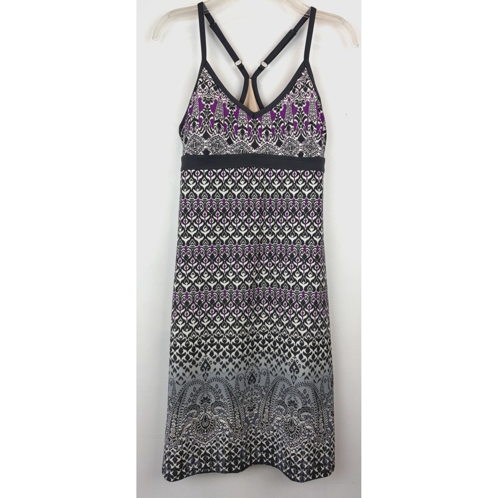 Athleta Printed Racerback Shorebreak Dress Womens XS Paisley Athletic Active